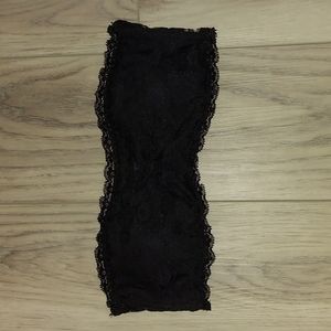 FREE W/ PURCHASE Black Lace Bandeau